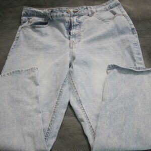Frye Women's Straight Leg Jeans, Size 14/32, Light Blue Denim